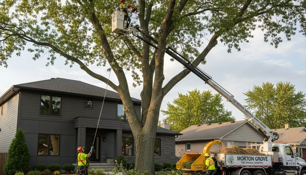 Professional tree removal service in Chicago IL by certified arborists at treeservicesinchicago.com